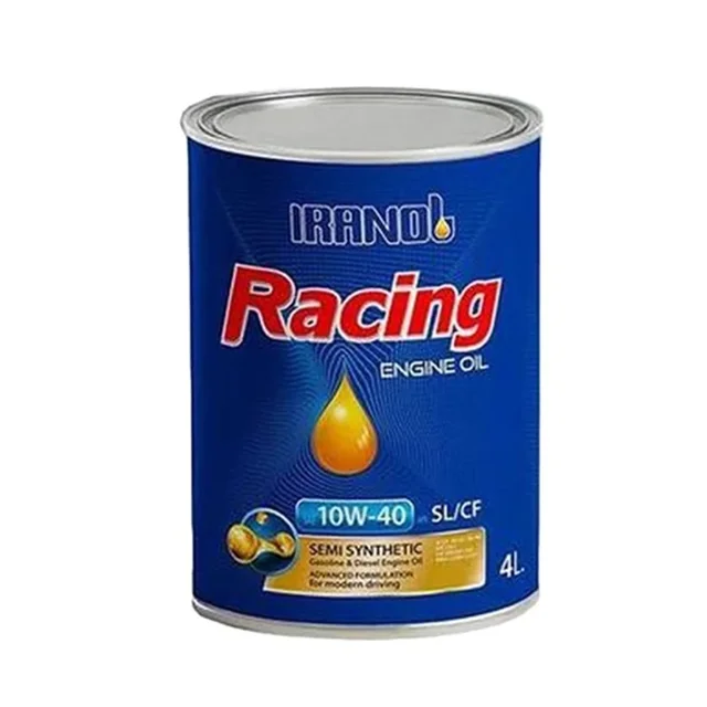 روغن موتور ایرانول ریسینگ MAX 10W40 SL گالن 4 لیتری فلزی
